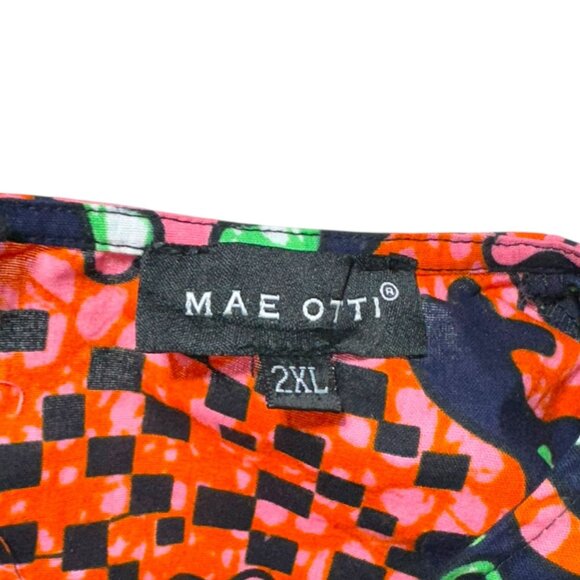 Mae Otti A-Line Dress Multicolor Size 2XL - Picture 2 of 9